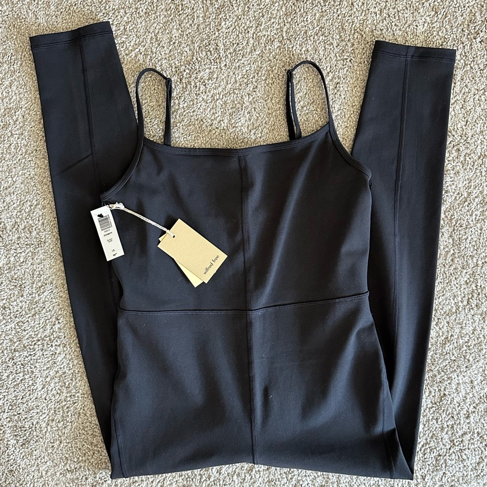 Aritzia Wilfred Free Divinity Jumpsuit Black